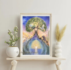 Art Prints Tree of life schilderij 'Grand Awakening' - Yggdrasil boom [te koop]